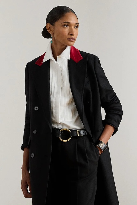 Lauren Ralph Lauren płaszcz wełniany kolor czarny 200979935 - zdjęcie produktu nr 2