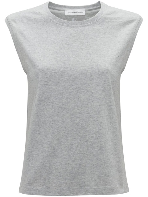 Victoria Beckham sleeveless organic cotton top - Grey - zdjęcie produktu nr 1