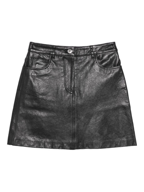 Weekend Max Mara leather pocket mini skirt - Black - zdjęcie produktu nr 1