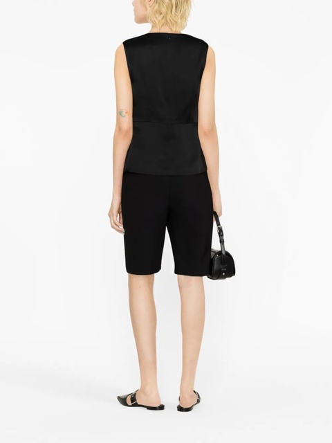 Jil Sander V-neck tank top - Black - zdjęcie produktu nr 1