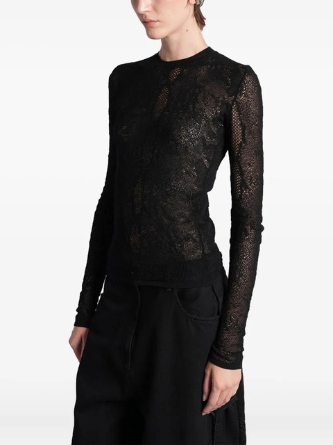 The Attico openwork blouse - Black - zdjęcie produktu nr 2