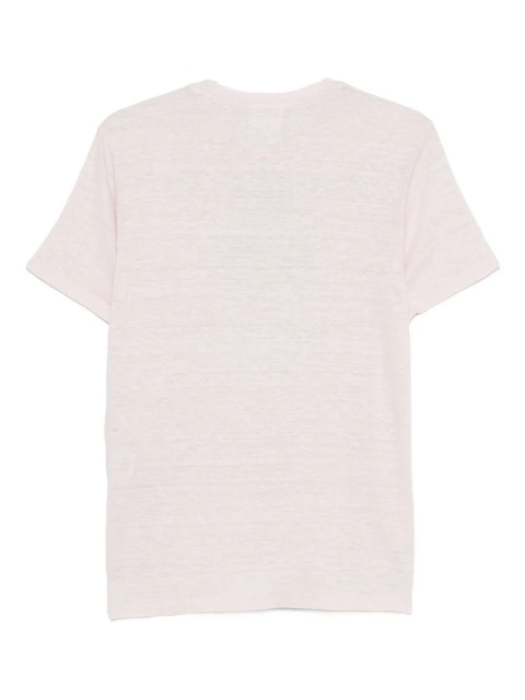MARANT ÉTOILE Zewel logo-print linen T-shirt - Pink - zdjęcie produktu nr 2
