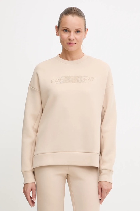 EA7 Emporio Armani dres damski kolor beżowy AF13151.7W000670 - zdjęcie produktu nr 2