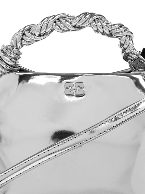 GANNI twisted-handle tote bag - Grey - zdjęcie produktu nr 1