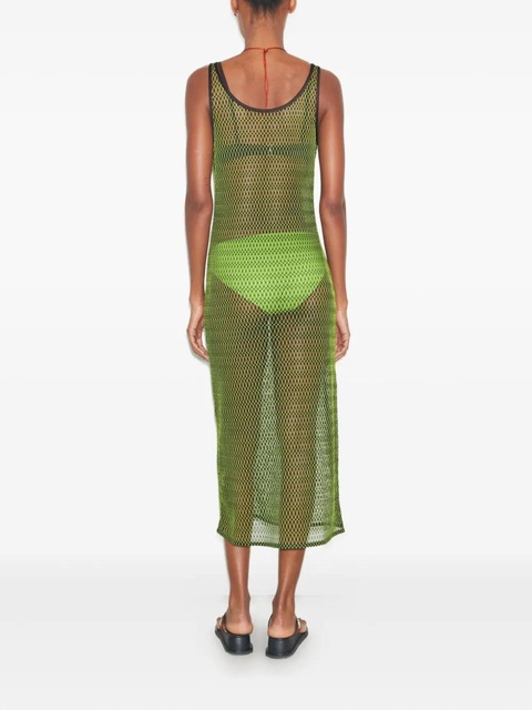 Tory Burch mesh midi dress - Green - zdjęcie produktu nr 2