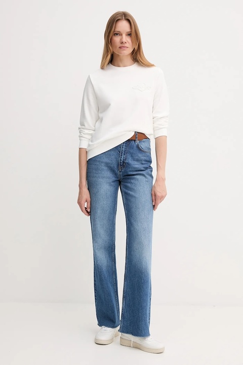 Gant bluza damska kolor biały gładka 4202586 - zdjęcie produktu nr 2