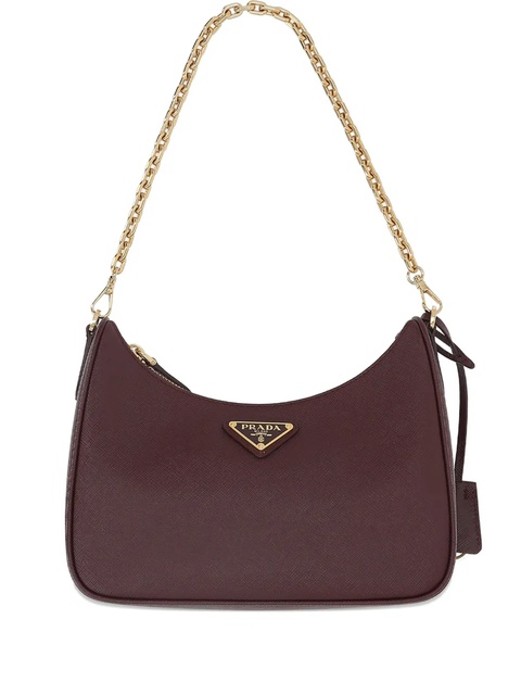 Prada Re-Edition 2005 leather shoulder bag - Brown - zdjęcie produktu nr 1