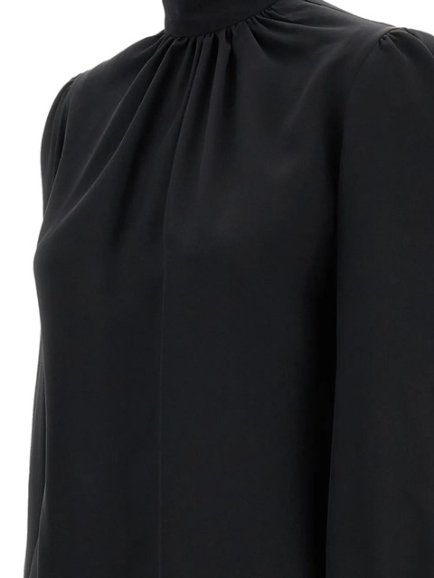 Alexander McQueen lace high-neck blouse - Black - zdjęcie produktu nr 2