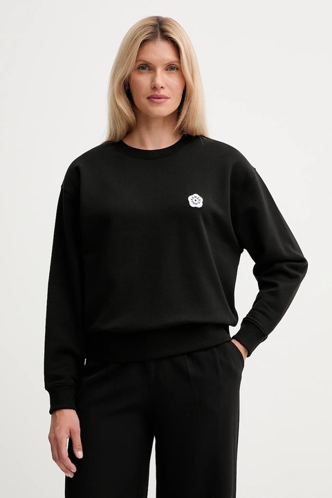 Kenzo bluza bawełniana damska kolor czarny z aplikacją FF52SW1804MF.99J - zdjęcie produktu nr 1