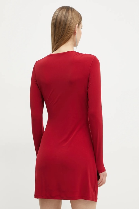 Herve Leger sukienka Abby kolor czerwony mini dopasowana RMJ8503223 - zdjęcie produktu nr 2