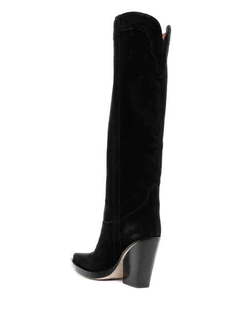 Paris Texas suede knee-high 90mm boots - Black - zdjęcie produktu nr 2