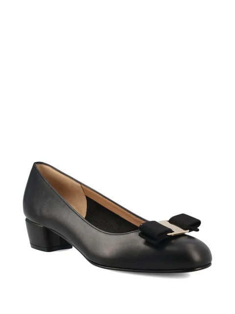 Ferragamo 60mm Vara grosgrain-bow low-heel pumps - Black - zdjęcie produktu nr 2