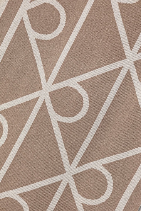 Calvin Klein szalik damski kolor beżowy wzorzysty LV04F8076G - zdjęcie produktu nr 1