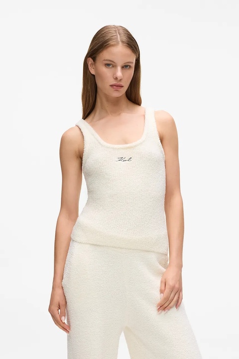 Karl Lagerfeld t-shirt bez rękawów kolor biały A4W44004 - zdjęcie produktu nr 1