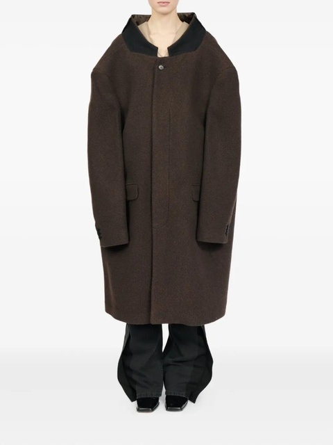 MM6 Maison Margiela drop-shoulder wool coat - Brown - zdjęcie produktu nr 2