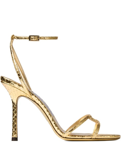 Jimmy Choo metallic heeled sandals - Gold - zdjęcie produktu nr 1