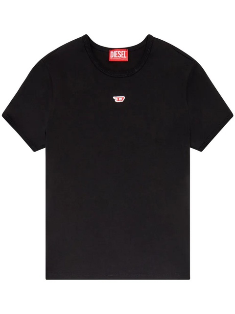 Diesel logo-embroidered T-shirt - Black - zdjęcie produktu nr 1
