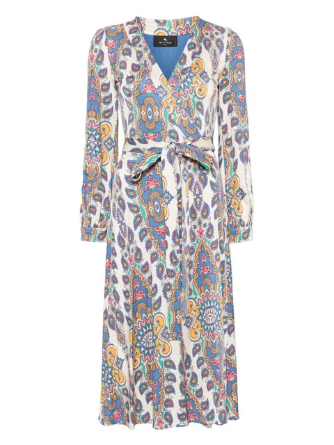 ETRO paisley-print midi dress - Neutrals - zdjęcie produktu nr 1
