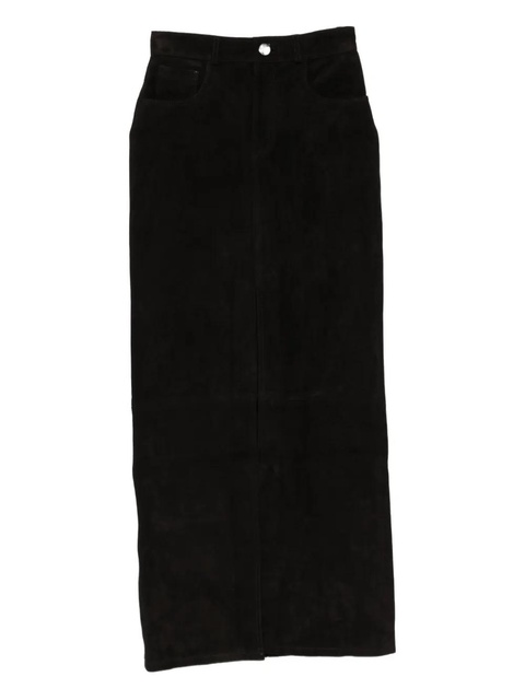 ducie Chicago suede maxi skirt - Black - zdjęcie produktu nr 1