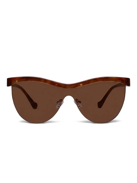 Nanushka tortoiseshell shield-frame sunglasses - Brown - zdjęcie produktu nr 1