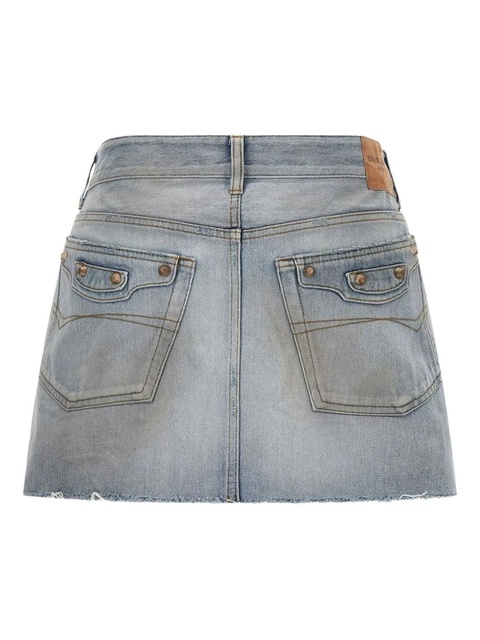 Balenciaga pocket denim skirt - Blue - zdjęcie produktu nr 2