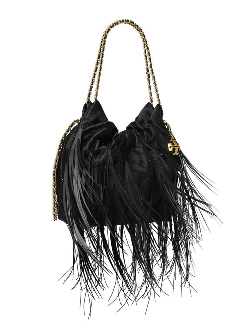 Tory Burch Fleming Mini Hobo bag - Black - zdjęcie produktu nr 1