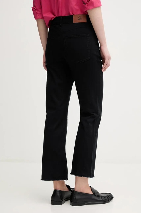 United Colors of Benetton jeansy damskie kolor czarny - zdjęcie produktu nr 2