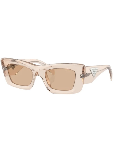 Prada Eyewear cat-eye logo-plaque sunglasses - Neutrals - zdjęcie produktu nr 2