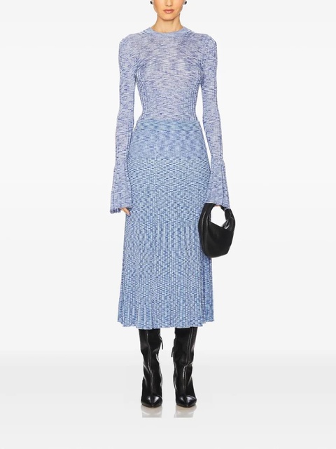 ZIMMERMANN Mouline pleated midi skirt - Blue - zdjęcie produktu nr 2