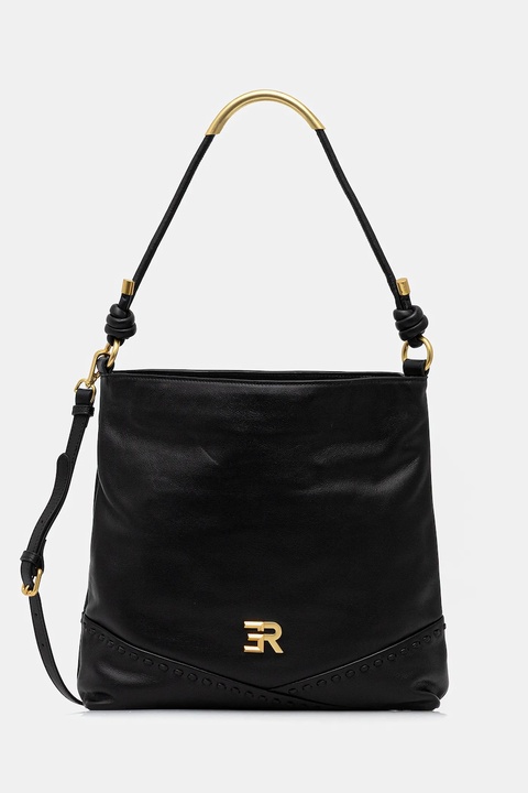 Ermanno Scervino torebka skórzana kolor czarny 12401941 - zdjęcie produktu nr 1