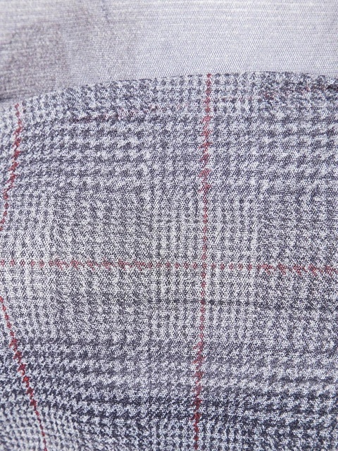 Jean Paul Gaultier mesh-panelled check maxi dress - Grey - zdjęcie produktu nr 2