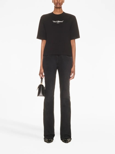 Off-White slogan-print cotton T-shirt - Black - zdjęcie produktu nr 1