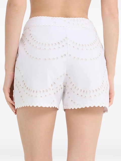 Charo Ruiz Ibiza embroidered scalloped shorts - White - zdjęcie produktu nr 2