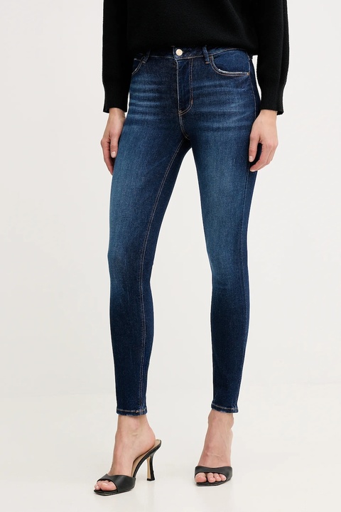 Guess jeansy 1981 damskie kolor granatowy W2YA46 D4Q03 - zdjęcie produktu nr 2