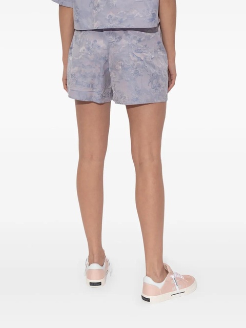 Off-White all-over printed shorts - Purple - zdjęcie produktu nr 2