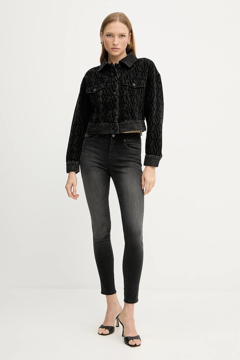 Armani Exchange kurtka jeansowa kolor czarny przejściowa XW000819 AF16092 - zdjęcie produktu nr 2