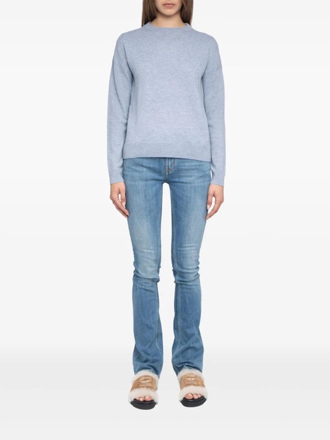 Zadig&Voltaire heart-patch cashmere sweater - Blue - zdjęcie produktu nr 2