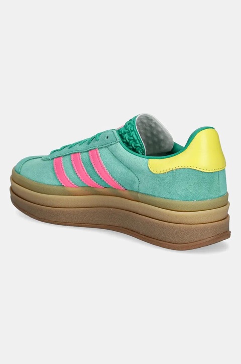 adidas Originals sneakersy zamszowe Gazelle Bold kolor zielony JH9668 - zdjęcie produktu nr 2