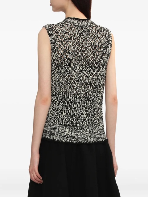 3.1 Phillip Lim open-knit sleeveless vest - Black - zdjęcie produktu nr 2