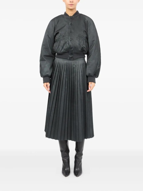MM6 Maison Margiela cropped bomber jacket - Black - zdjęcie produktu nr 2