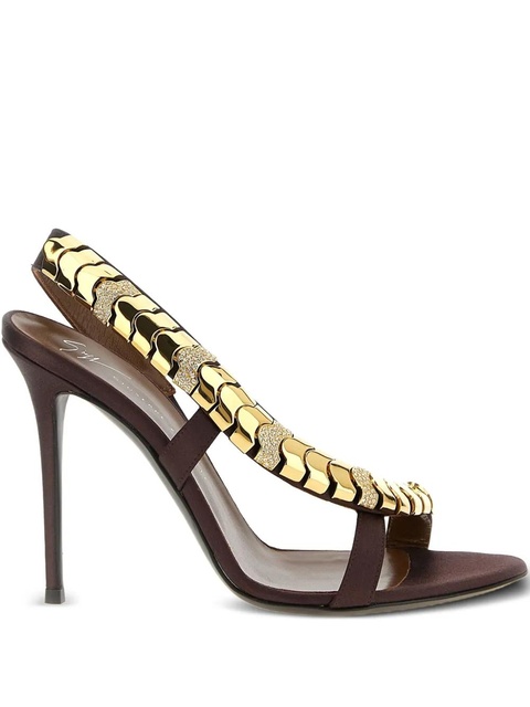 Giuseppe Zanotti 105mm Dafne heeled sandals - Red - zdjęcie produktu nr 1