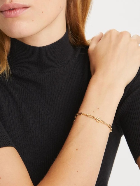 Tory Burch Good Luck 18kt gold-plated bracelet - zdjęcie produktu nr 2
