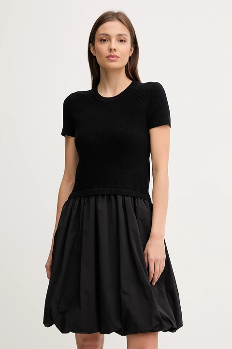 Dkny sukienka kolor czarny mini rozkloszowana P5EUAX21 - zdjęcie produktu nr 1