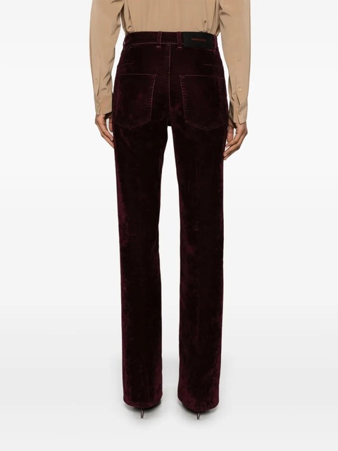 Ferragamo velvet trousers - Red - zdjęcie produktu nr 2