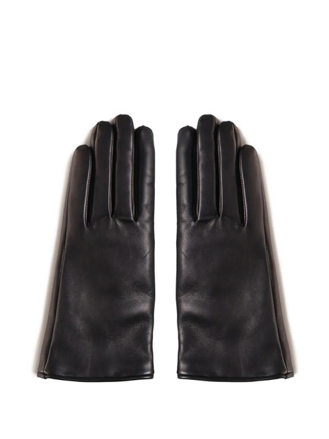 Saint Laurent logo-plaque gloves - Black - zdjęcie produktu nr 1