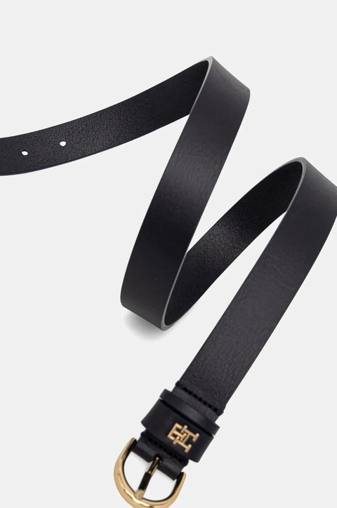 Tommy Hilfiger pasek skórzany damski kolor granatowy AW0AW16836 - zdjęcie produktu nr 2