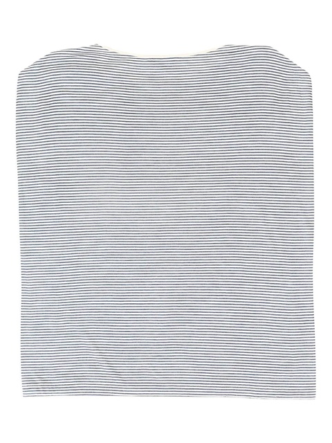 Loro Piana striped silk vest - White - zdjęcie produktu nr 2