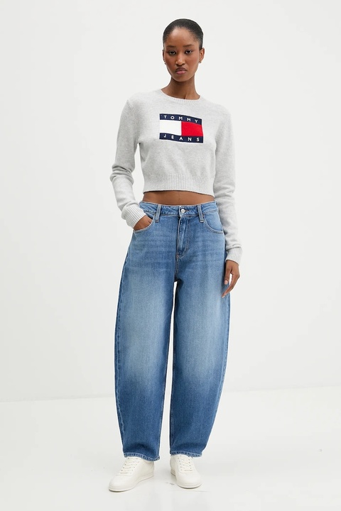 Tommy Jeans sweter damski kolor szary DW0DW21690 - zdjęcie produktu nr 2