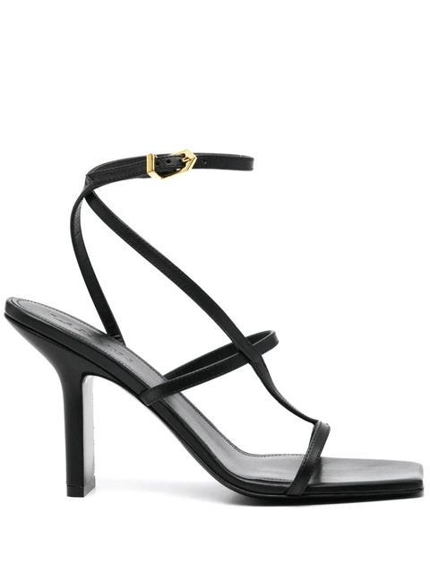 Lanvin 95mm leather sandals - Black - zdjęcie produktu nr 1