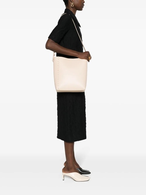 Jil Sander medium leather tote bag - Neutrals - zdjęcie produktu nr 2